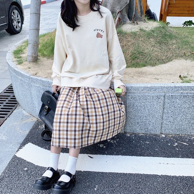 [Mã WARUN27 giảm 12k đơn 99k] Áo nỉ sweater dài tay unisex HOMIES in họa tiết Sleepy | BigBuy360 - bigbuy360.vn