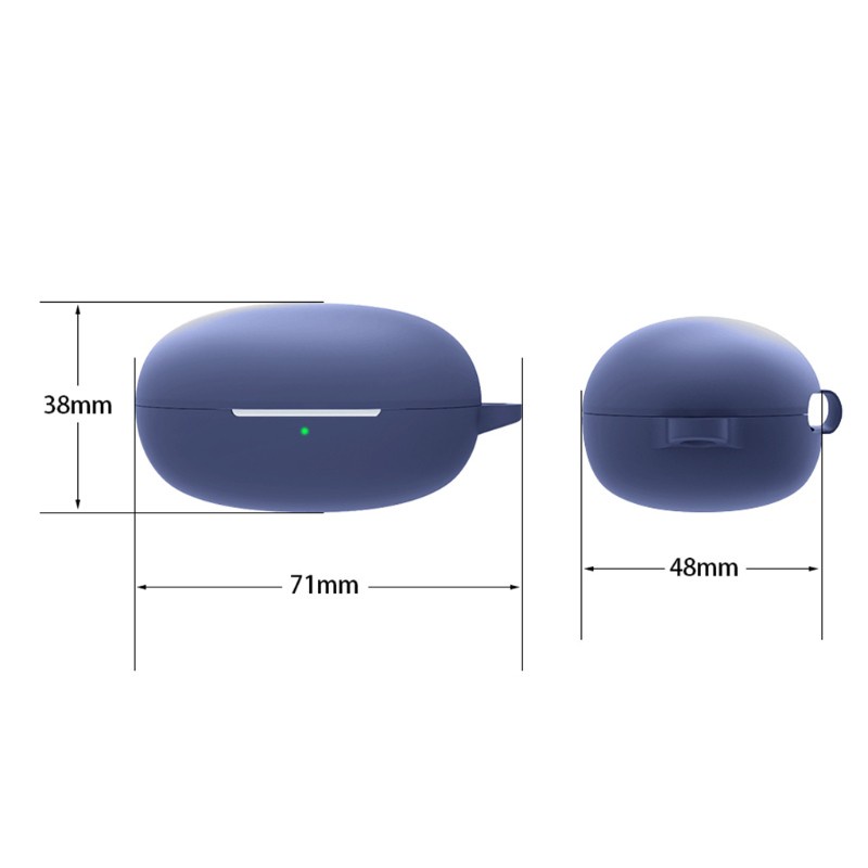 zzz Soft Silicone Cover Compatible with -realme Buds Air 2 Neo Wireless Earbud Charging Case Protective Dust-resistant Case