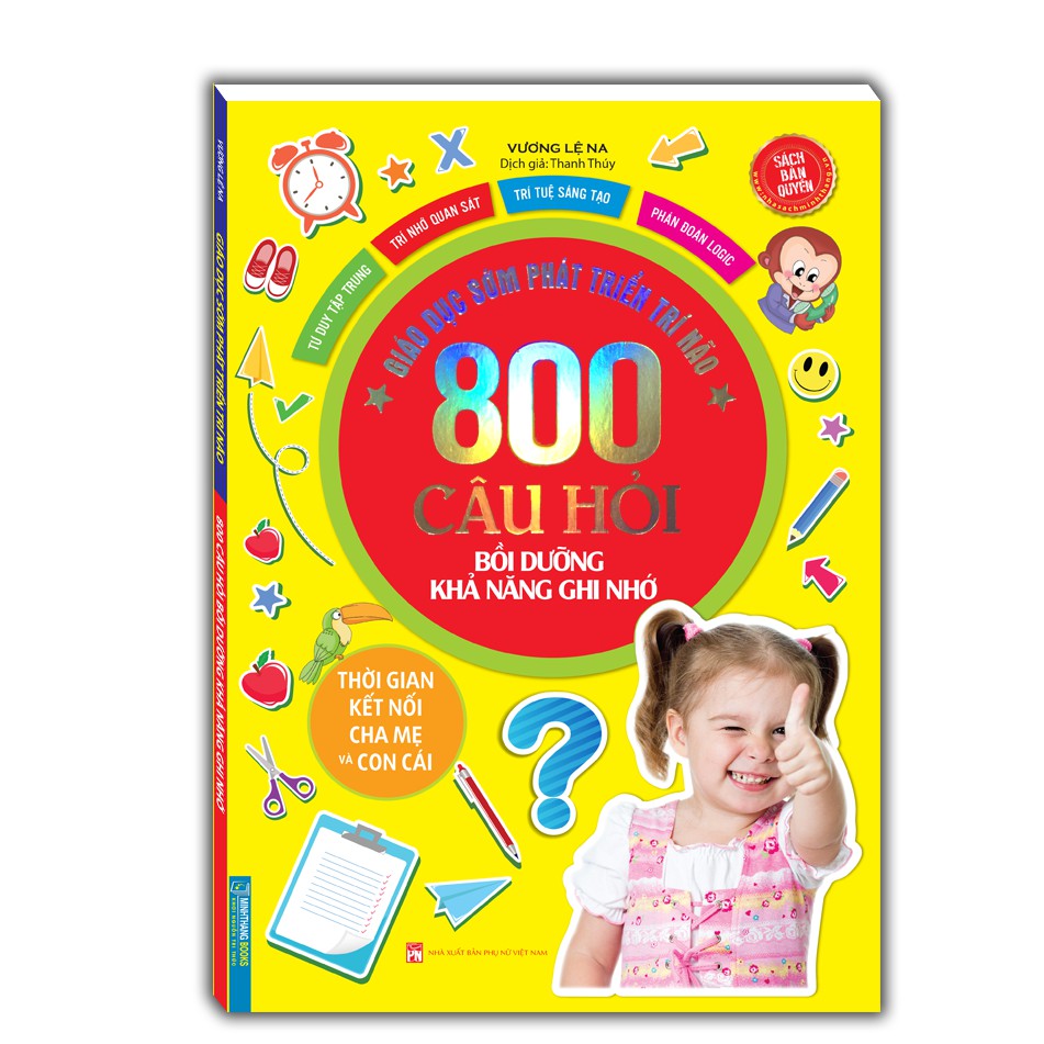 Sách - Combo giáo dục sớm phát triển trí não 800 câu hỏi