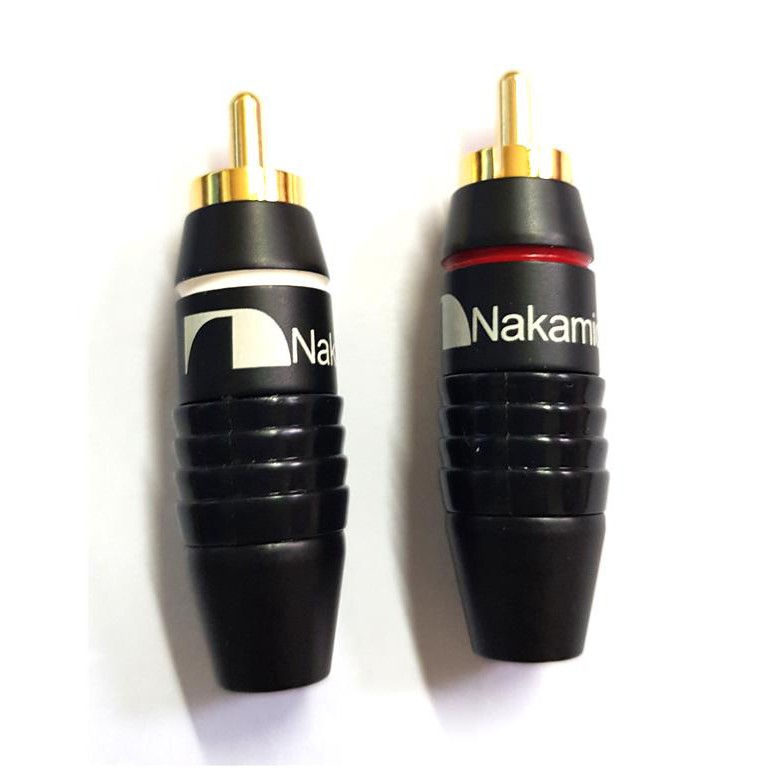 02 cái Jack AV Hoa Sen NaKamichi cao cấp / Jack RCA / Jack Bông Sen