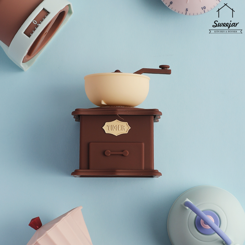 Đồng hồ hẹn giờ nấu ăn cơ học SWEEJAR 60 phút đa năng cho nhà bếp
