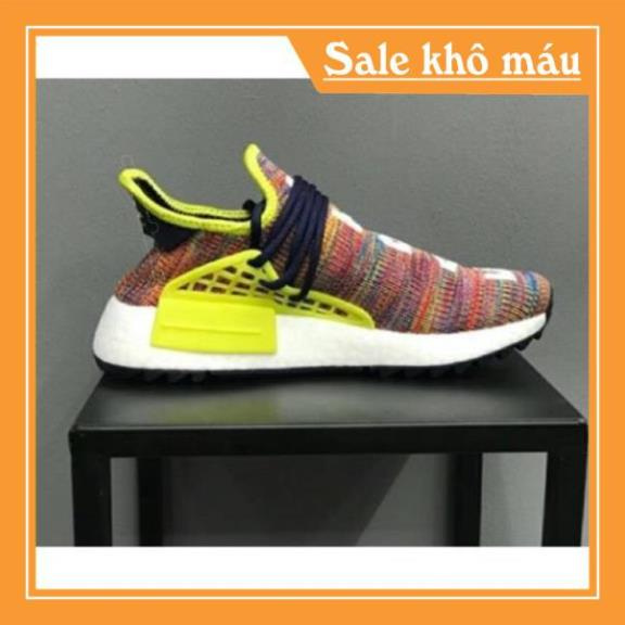 ADIDAS HUMAN RACE NMD Giày thể thao cao cấp phối thổ cẩm độc đáo dành cho nam và nữ -bh 12