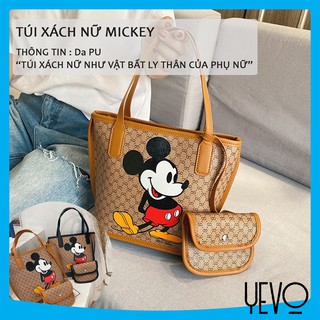 Túi xách nữ thời trang mickey, túi xách nữ da mềm cao cấp, kiểu dáng công sở YEVO Shop
