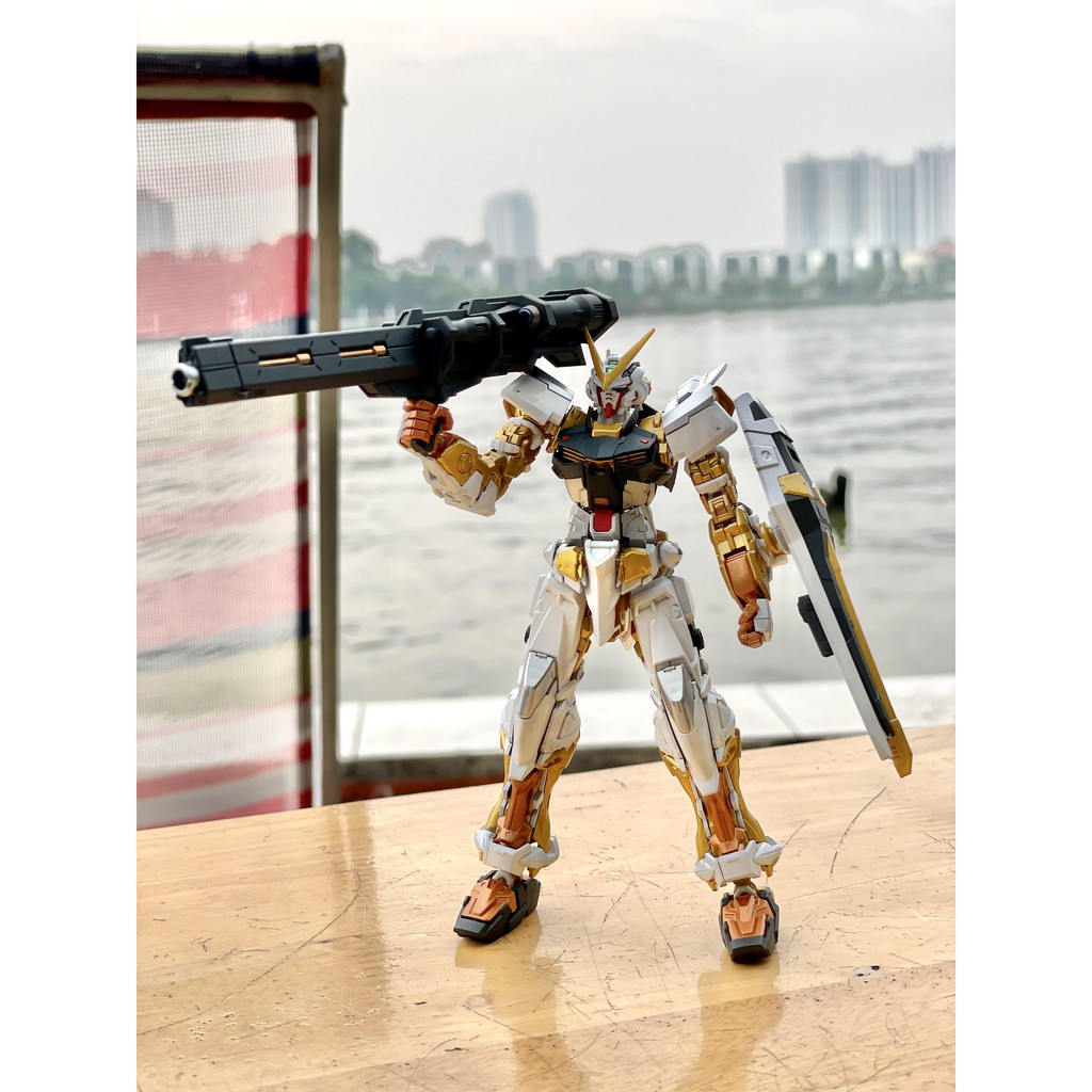 Mô hình Gundam RG 1/144 Astray Gold Frame P-Bandai [2nd - đã sơn full titanium &amp; metalic]