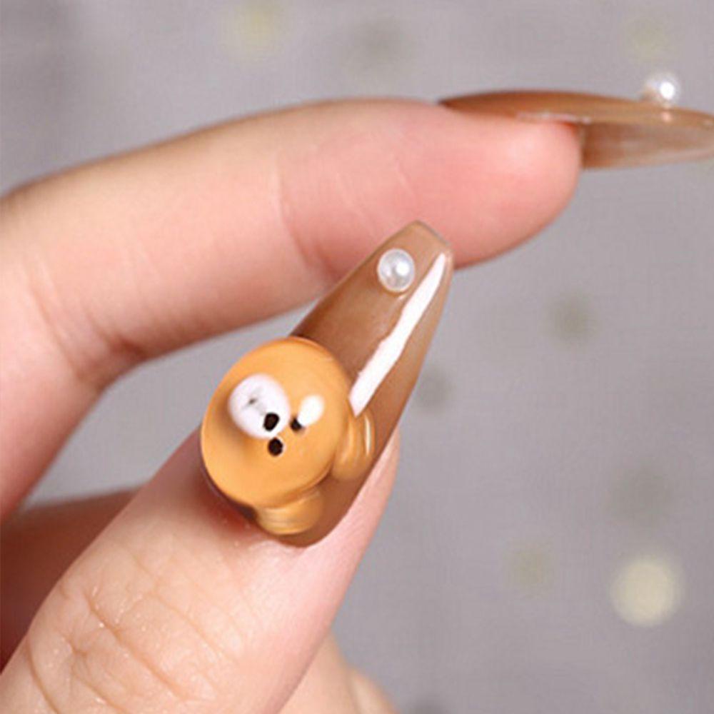 Phụ Kiện Trang Trí Móng Tay 3D Hình Gấu Hoạt Hình Xinh Xắn