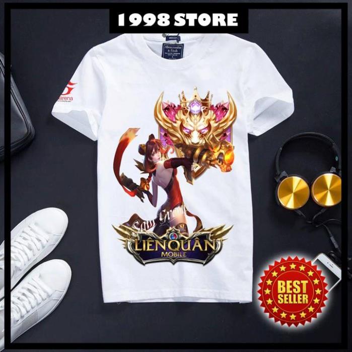 (SALE TOÀN SHOP) Áo Liên Quân Mobile Cotton cực đẹp - Violet pháo hoa