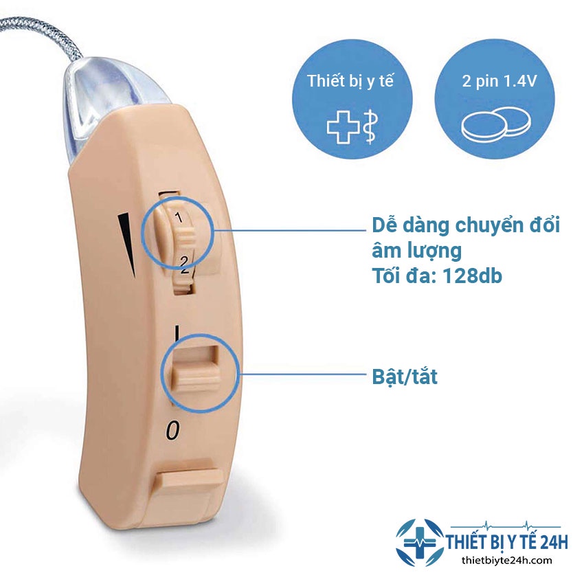 Máy Trợ Thính Cho Người Già Beurer HA50 Chính Hãng