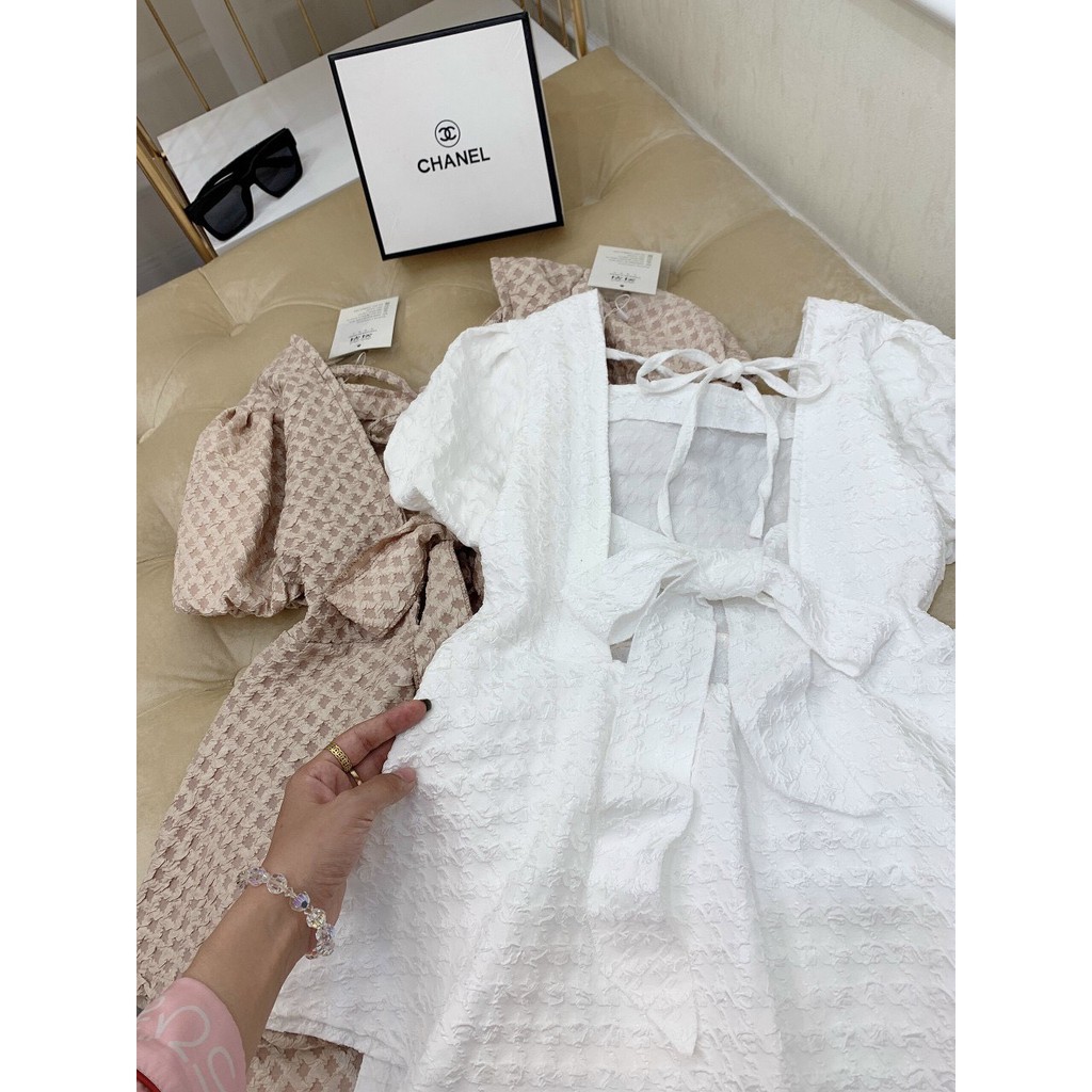 (Hàng Loại 1) Đồ Bộ Nữ, Set Bộ Sốp Đùi Nữ Cao Cấp, Tay Bồn, Phần lưng chun Phối Dây Nơ, S1006 | BigBuy360 - bigbuy360.vn