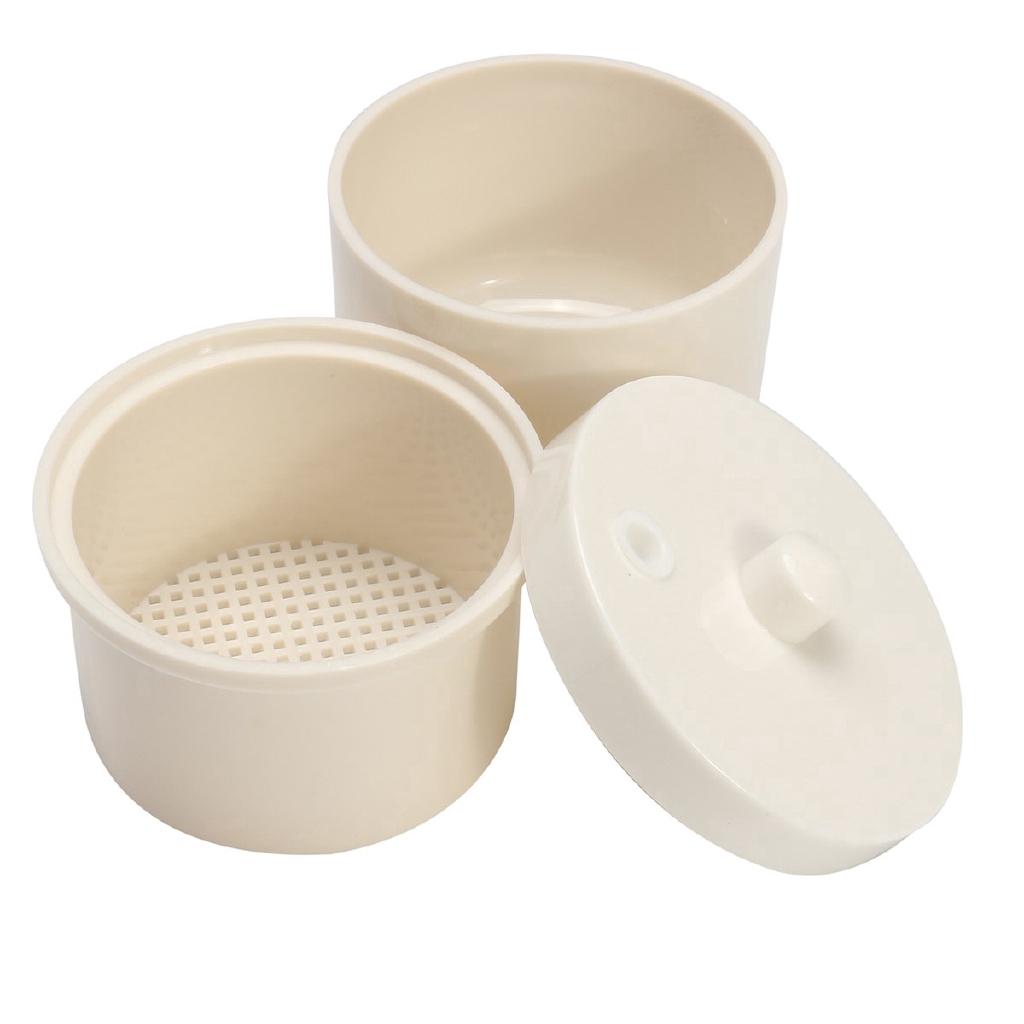 Plastic Dental Autoclavable Sterilize Box Soak Disinfection Cup Net Basket Case