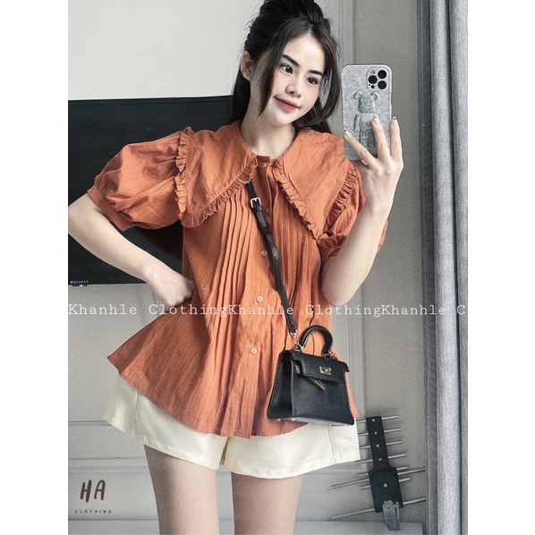 Set Áo Đũi Cam Mix Quần Tacta Siêu Xinh Có Ảnh Thật Kèm Video