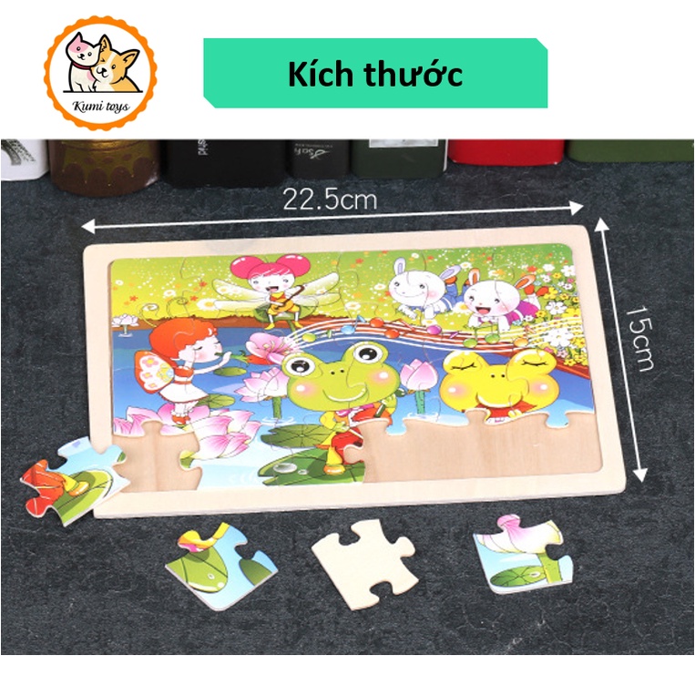 Đồ chơi xếp hình 24 miếng ghép loại đẹp cho bé phát triển tư duy Kumi toys