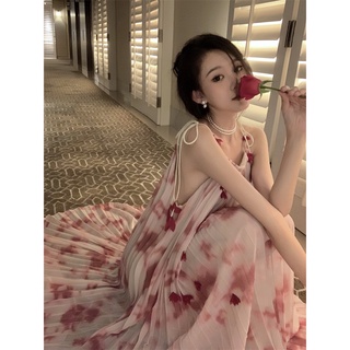 Váy Nữ, Đầm Nữ Maxi Xếp Ly  Cao Cấp