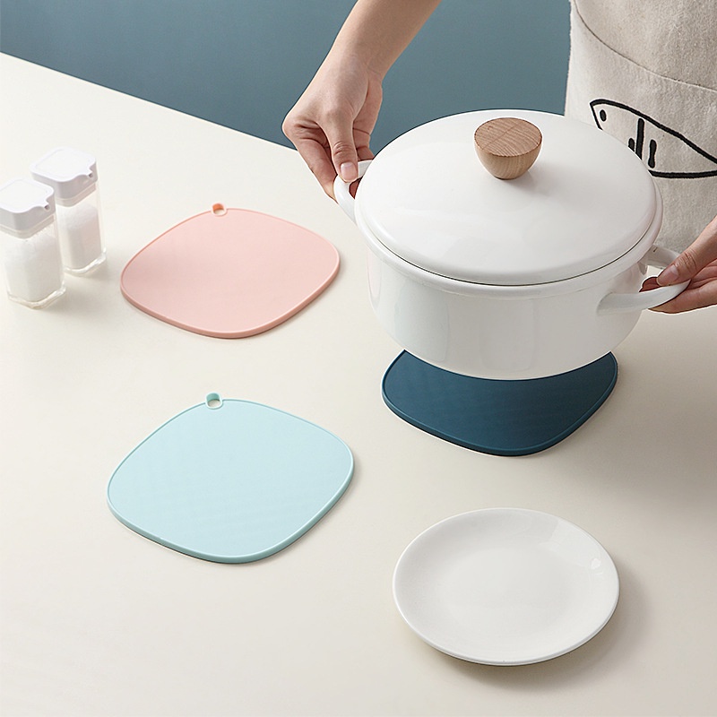 🍉Lót Nồi Silicon Tròn Chống Nóng Chịu Nhiệt Phong Cách Tối Giản Minimalist DUASHOP.