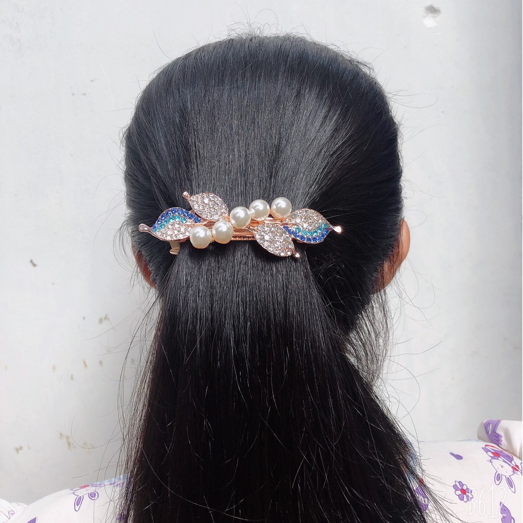Kẹp tóc đuôi đính đá cao cấp cho nữ