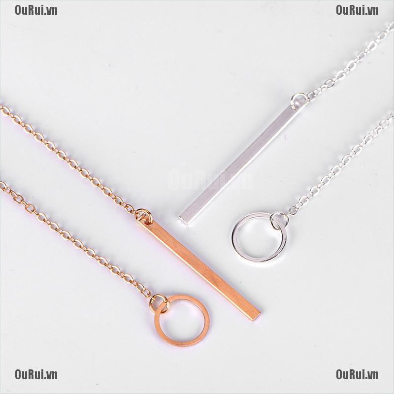 Dây Chuyền Mặt Tròn Đơn Giản Xinh Xắn Dành Cho Nữ