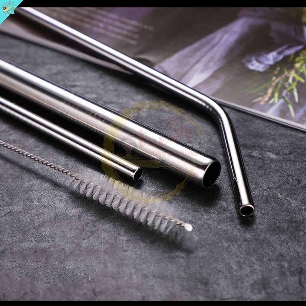 Ống Hút Inox 304 Thép Không Gỉ, Tái Chế Sử Dụng, Thân Thiện Môi Trường