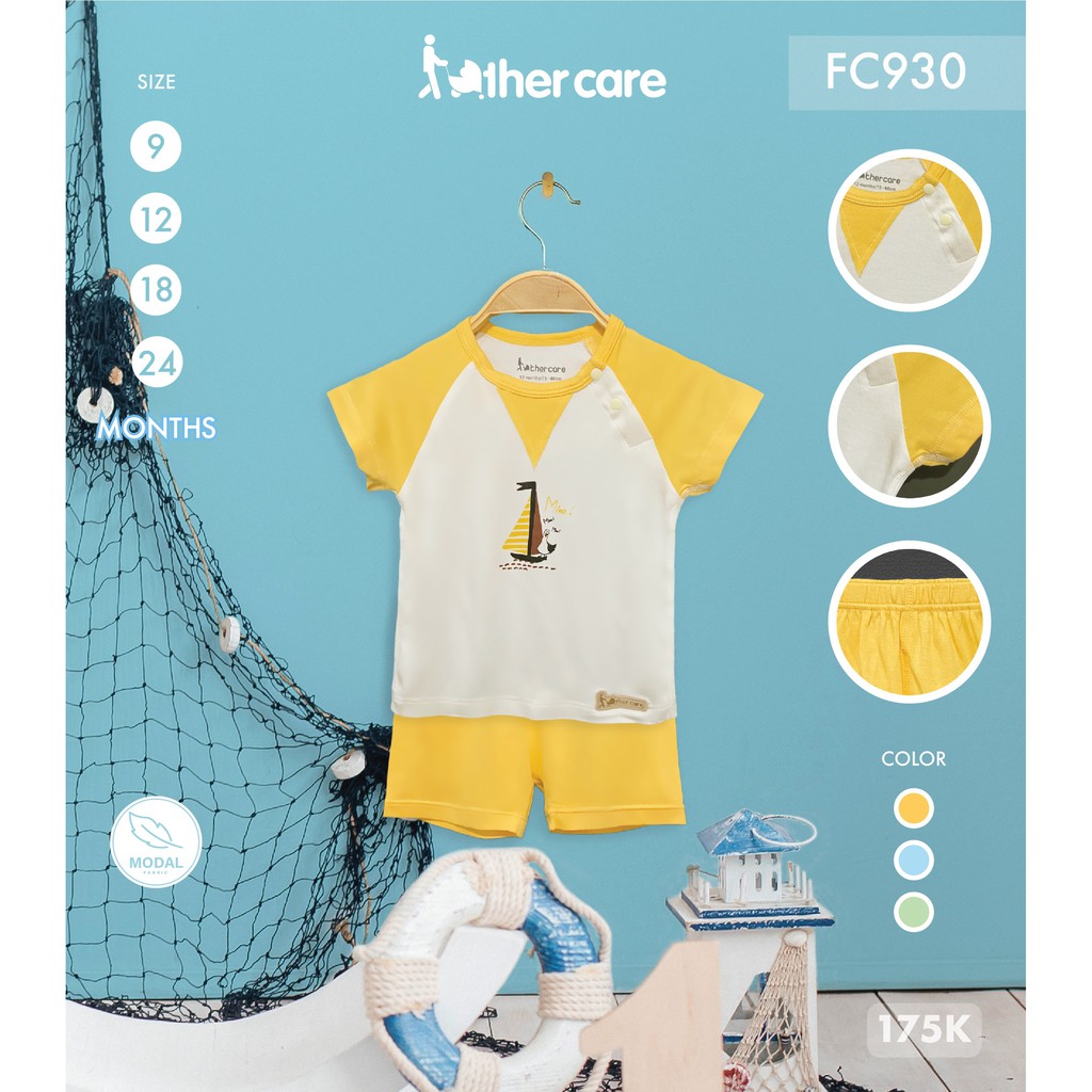 Bộ Quần áo FatherCare Cổ đáp V CT - Thuyền &amp; Biển FC930