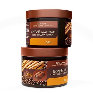 Tẩy da chết tế bào chết body quế hồi cà phê Nga hãng Bilena mẫu mới 380g