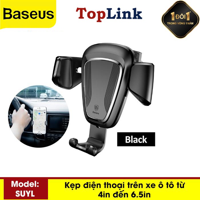 Kẹp Điện Thoại  Trên Ô Tô Gắn Cửa Gió Baseus Gravity Car Mount  Nhỏ Ngọn Chắc Chắn - TopLink