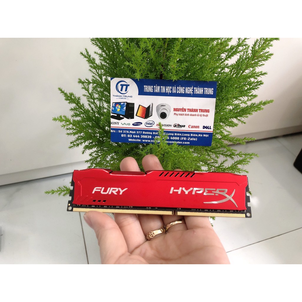 RAM Kingston HyperX Fury Red 8GB (1x8GB) DDR3 Bus 1600Mhz - Mới Bảo Hành 36 Tháng