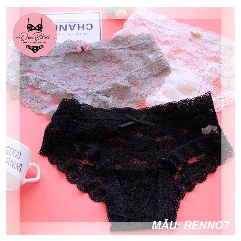 Quần Lót Ren ❤️FREESHIP❤️ Quần Lót Ren Nữ xuyên thấu sexy viền tầng điệu đà tôn dáng A386