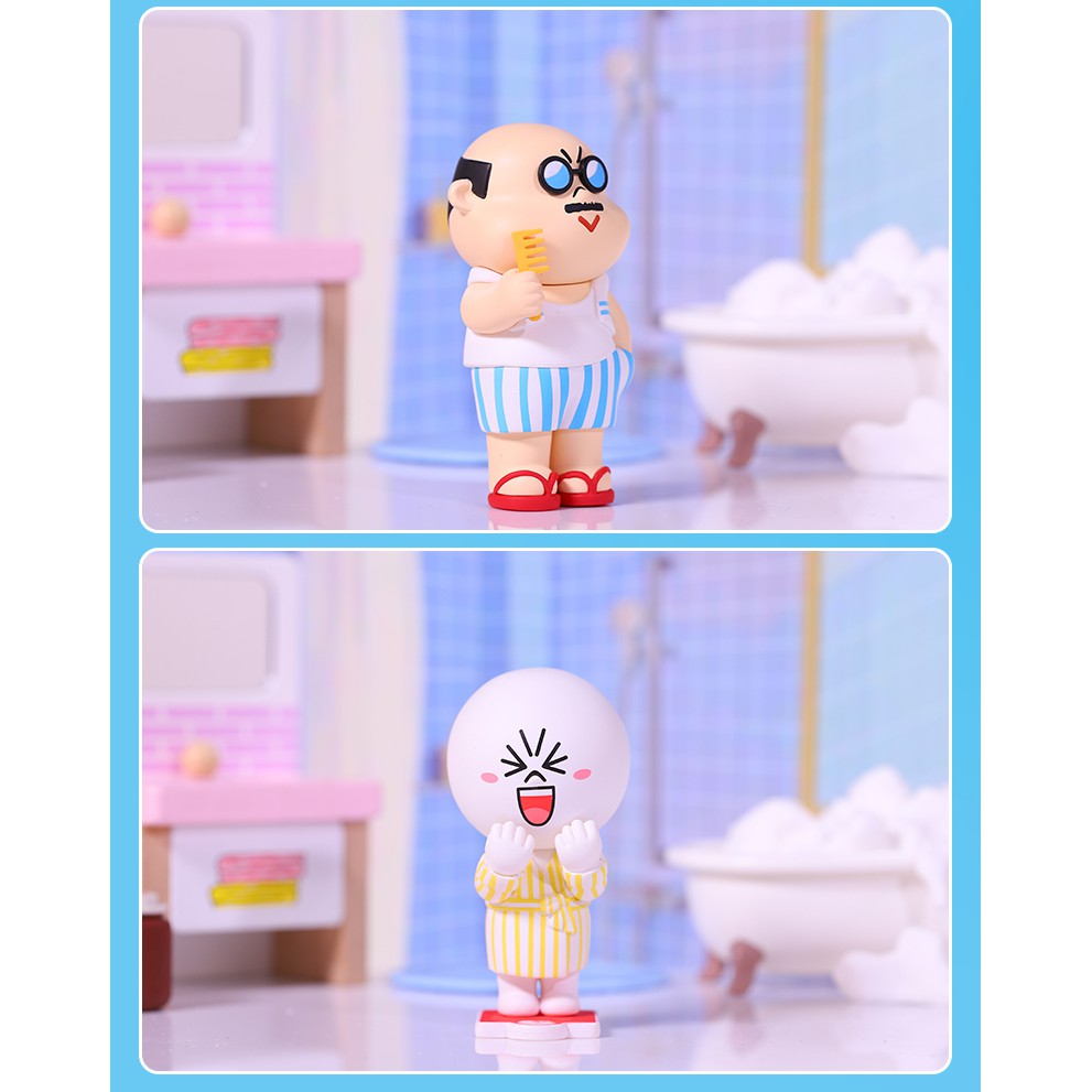 Búp Bê POPMART Dễ Thương Dòng Cuộc Sống Hàng Ngày Dòng LINE FRIENDS