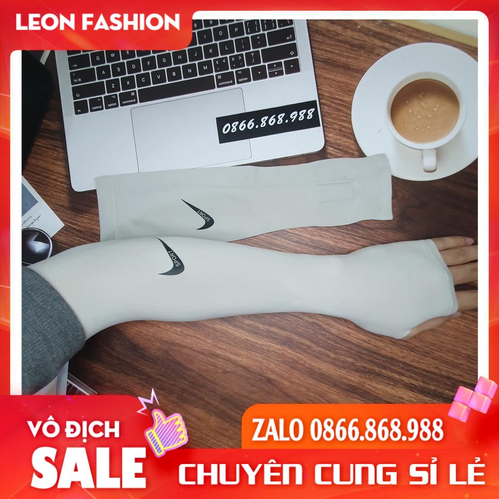 Ống Tay Chống UV IN LOGO Găng tay đi nắng mùa hè vải co dãn 4 chiều, làm mát da - Giảm 5*C khi sử dụng