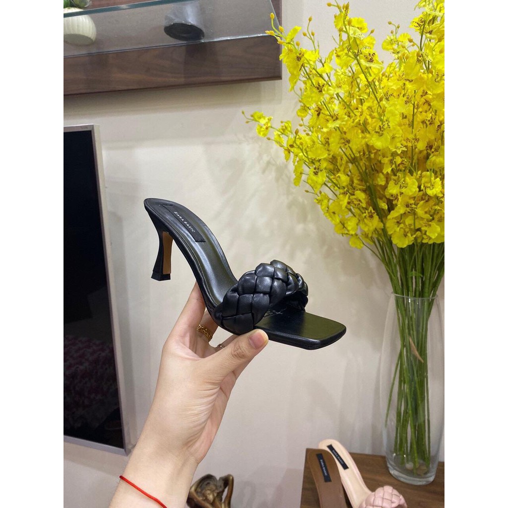 Guốc / Dép cao gót vặn thừng cực xinh cao 7cm - s105