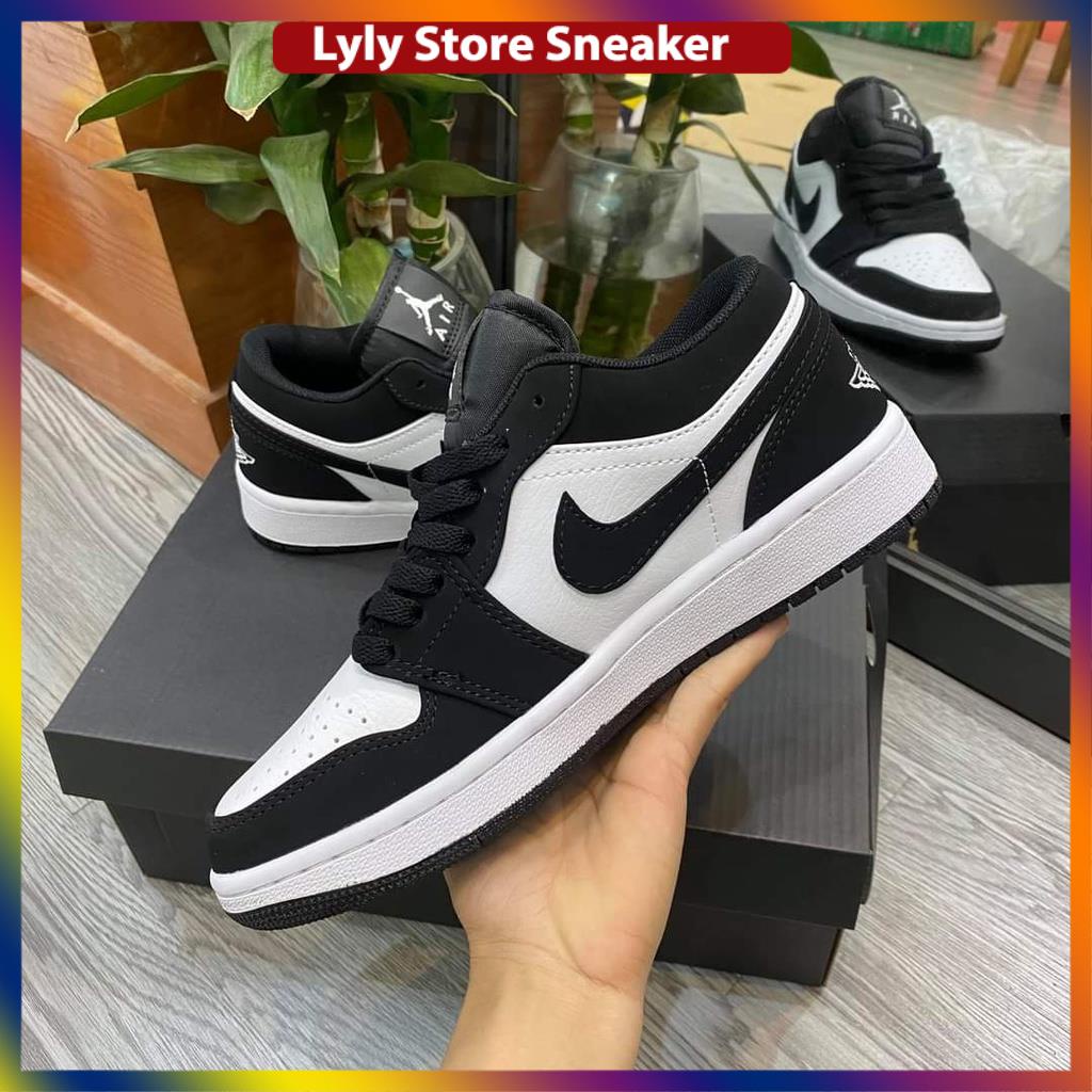 Giày sneaker JD1 thấp cổ, Giày 𝐉𝐨𝐫𝐝𝐚𝐧 1 Đen pandaa thấp cổ nam nữ - Nguyễn Tình sneaker