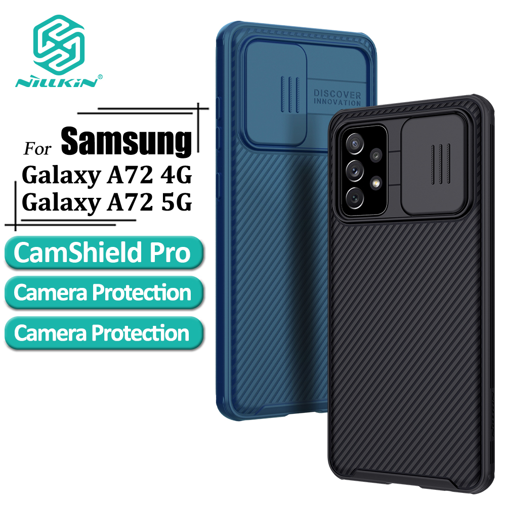 Ốp Điện Thoại Nillkin CamShield Pro Chất Liệu PC Cứng Có Nắp Trượt Bảo Vệ Camera Cho Samsung Galaxy A72 4G / A72 5G
