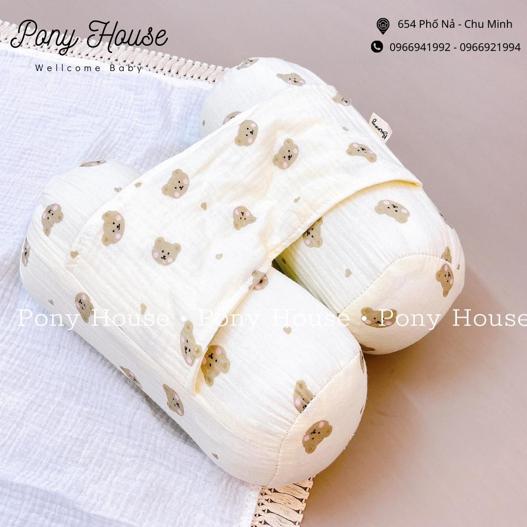 Bộ Chặn Sơ Sinh Bunny Xô Muslin Ruột Bông Tự Nhiên Siêu Mềm Mại Chống Giật Mình Cho Bé Sơ Sinh