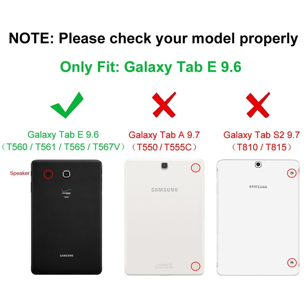 Bao da máy tính bảng mỏng thiết kế giá đỡ cho Samsung Galaxy Tab E 9.6 SM-T560 T561 T565 | WebRaoVat - webraovat.net.vn