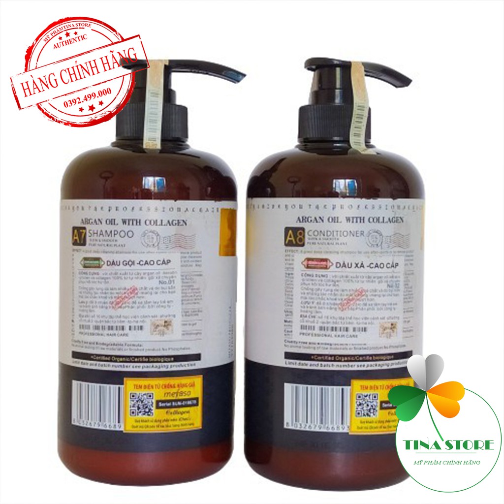 Miễn Ship🔥Cặp Dầu Gội Xả collagen Argan Mefaso 850ml | Ngăn Ngừa Gàu, Giảm Rụng Tóc, Phục Hồi Tóc Khô Xơ, Hư Tổn | BigBuy360 - bigbuy360.vn