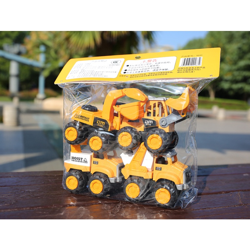 Bộ 4 xe công trường cỡ to