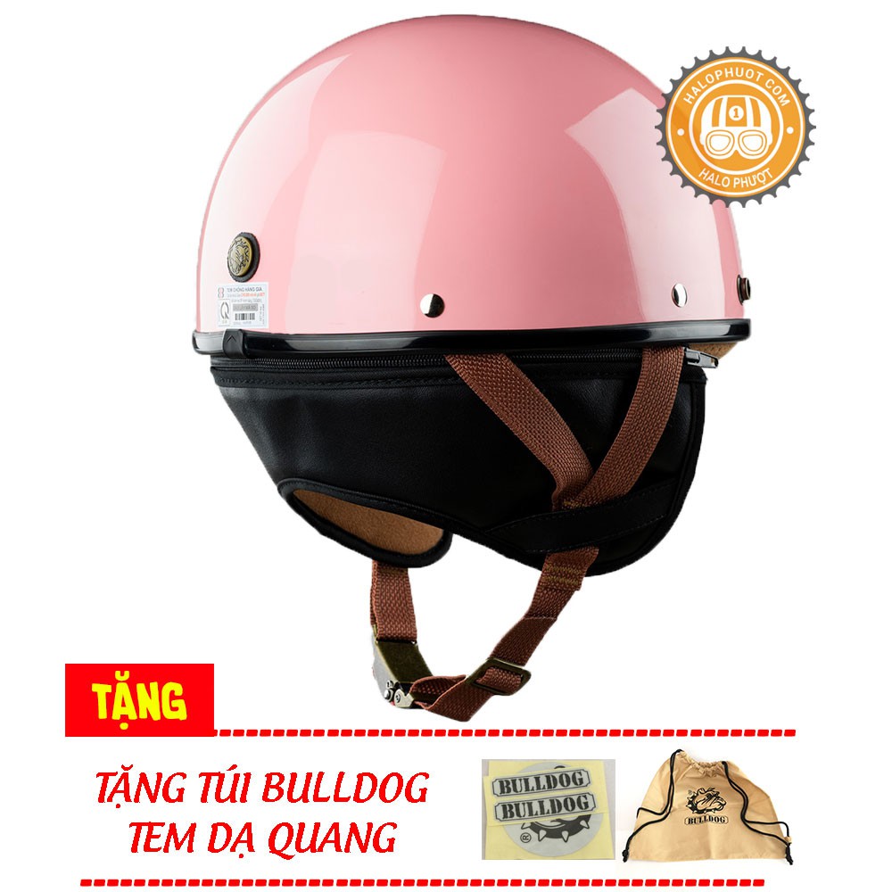 Mũ bảo hiểm Bulldog PUG Hồng