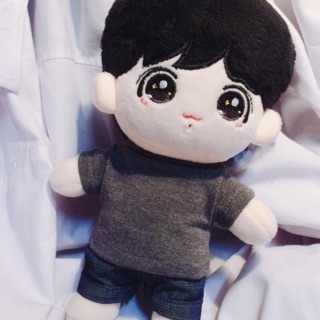 Outfitdoll 15-20- set áo xám quần jean
