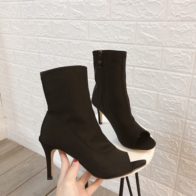 BOOT HỞ MŨI GÓT 7p  ÔM CHÂN TÔN DÁNG