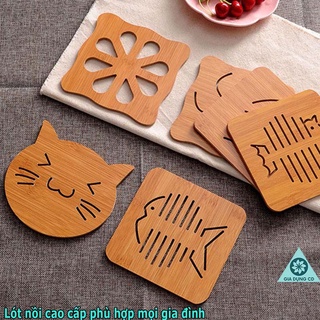 MIẾNG LÓT NỒI BẰNG GỖ chịu nhiệt tốt - Kèm Clip [LÓT NỒI GỖ]