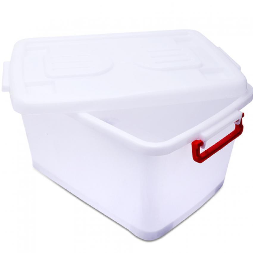 Thùng nhựa 90 lít có bánh xe + nắp đạy