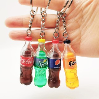 Móc khóa hình chai nước ngọt siêu xinh