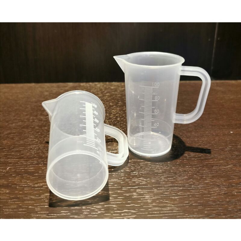 Ca đong định lượng cốc đong nhựa chia vạch các size 50ml 100ml 250ml 500ml theo phân loại