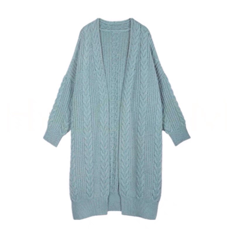 Áo khoác len cardigan dáng dài gam màu pastel | BigBuy360 - bigbuy360.vn