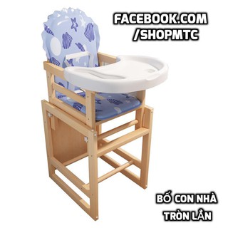 Ghế ăn dặm bằng gỗ