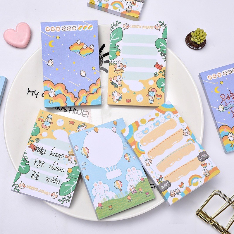 Giấy note - giấy ghi chú nhiều mẫu bò xinh xinh