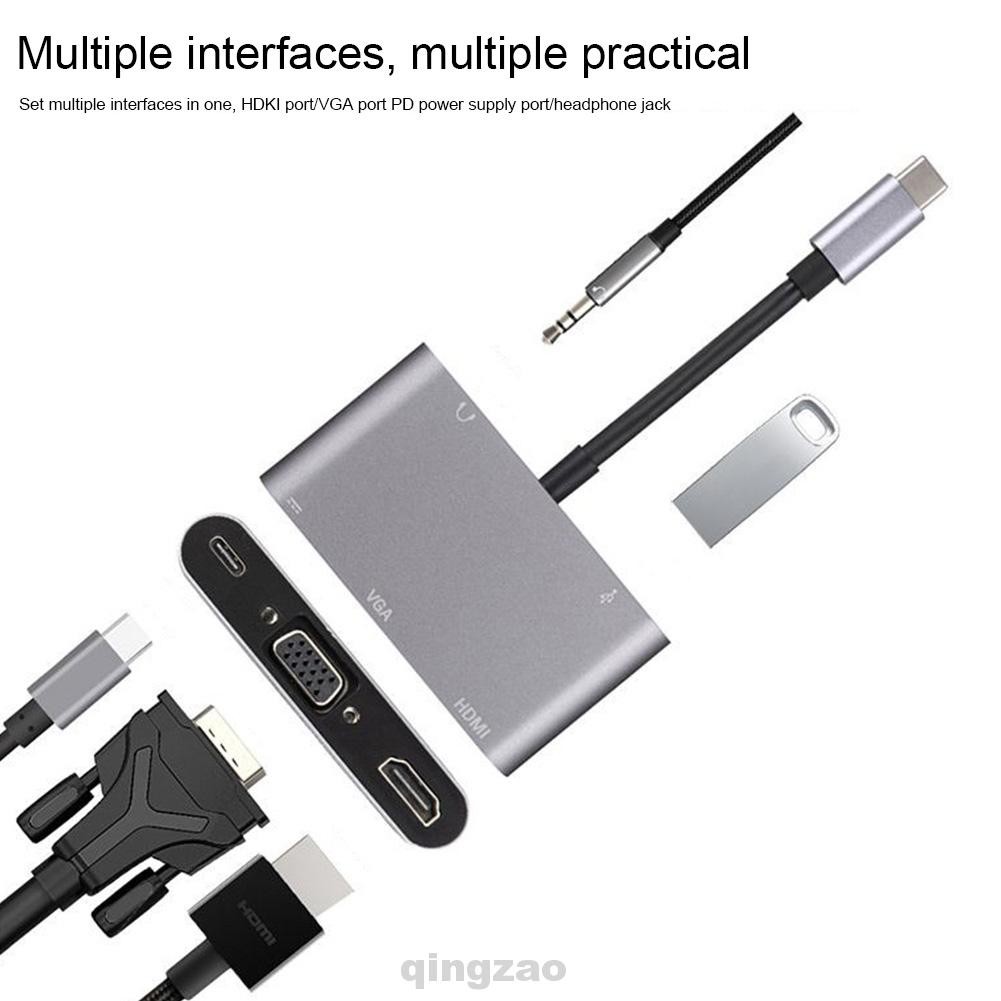 Bộ Chuyển Đổi Hdmi Usb C 5 Trong 1 | BigBuy360 - bigbuy360.vn