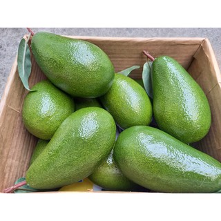 1 Trái bơ màu xanh giả - trái cây giả