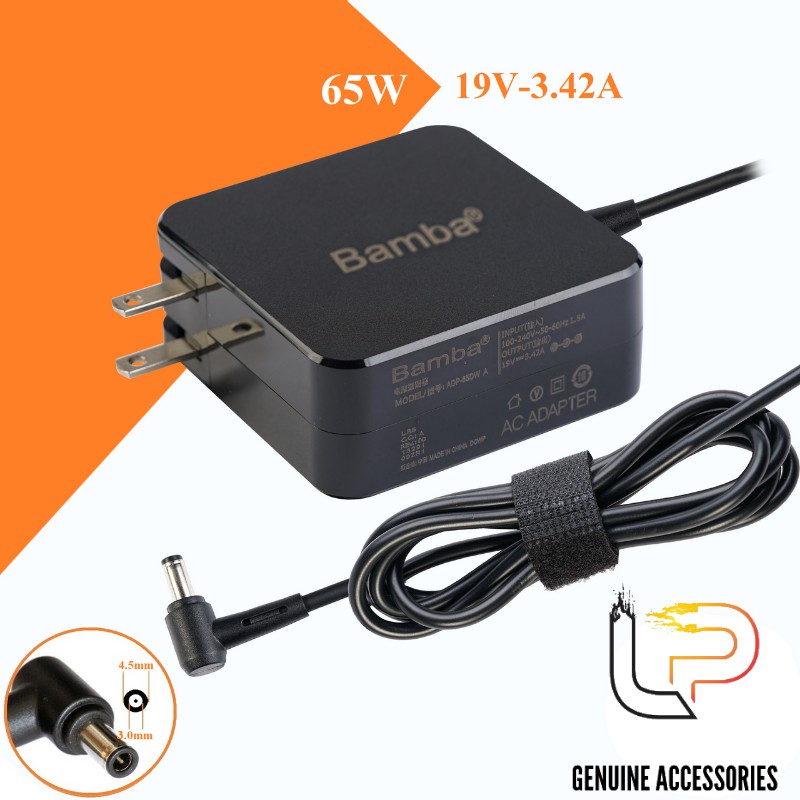 BỘ SẠC LAPTOP ASUS 19V-3.42A BAMBA - ADAPTER SỬ DỤNG CHO LAPTOP ASUS 19V-3.42A BAMBA