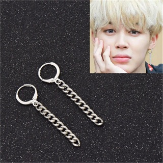 (Tặng ảnh BTS)Khuyên tai BTS JIMIN DNA dây xích