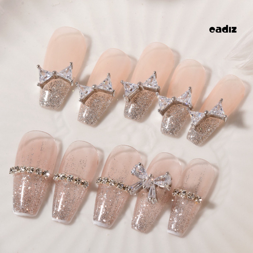 Phụ Kiện Nơ Đính Trang Trí Móng Tay Chống Gỉ DIY