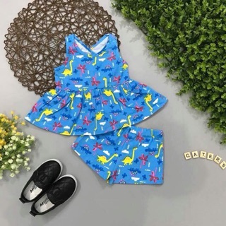 Set bộ peplum cho bé gái